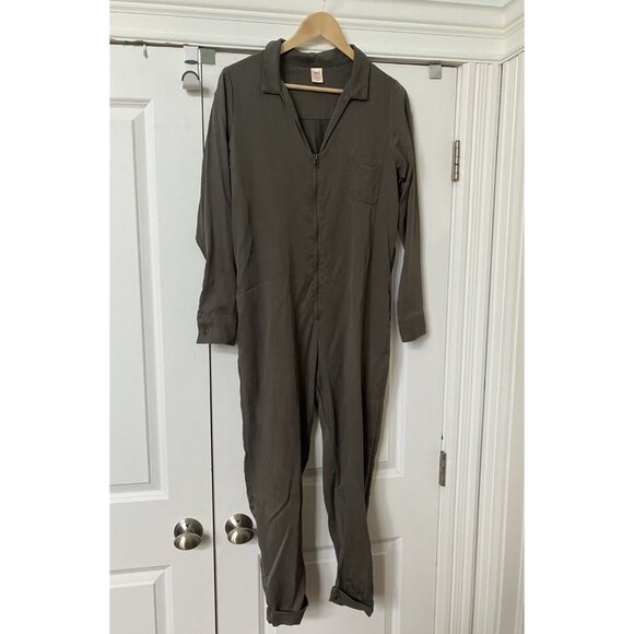 Smash + Tess Jumpsuit Womens S Gray Zip Coveralls Comfy Loungewear Tencel - Picture 12 of 12
